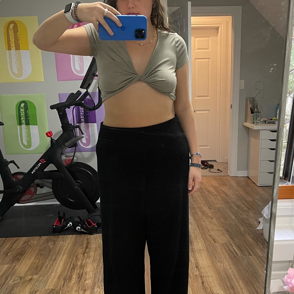Sage green Sunday best aritzia top